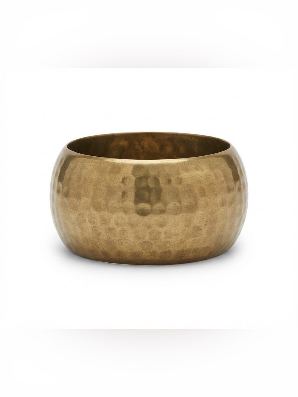 Brass Bangle Bracelet Hammered